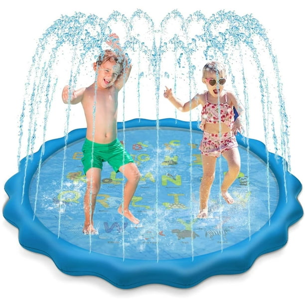 splashing water play mat