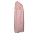 thumbnail image 2 of Elegant Emily Plus Size Women's Snap-Front Duster Robe With Pockets - Pink Zinnias - 2X, 2 of 4