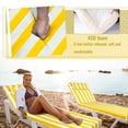 thumbnail image 5 of SDJPOI Outdoor Chaise Lounge Cushions,72×21×3in Patio Chair Cushion for Pool Beach（Yellow White,4pc）, 5 of 6