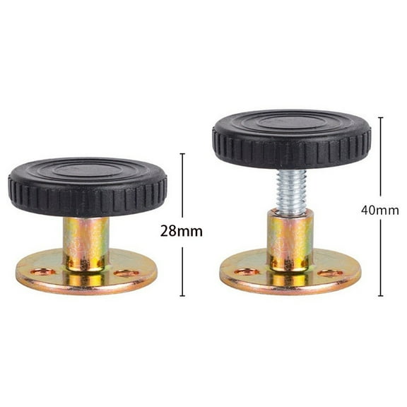 4Pcs Adjustable Height Furniture Feet 28-40 Mm For Table Cabinet Bed Foot Sofas