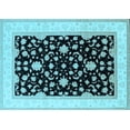 thumbnail image 1 of Ahgly Company Indoor Rectangle Oriental Light Blue Traditional Area Rugs, 2' x 3', 1 of 4