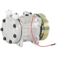 thumbnail image 2 of AC Compressor & 119mm 6 Groove A/C Clutch Replaces Sanden SD7H13 7304 w/ 12v 1-Wire Coil - BuyAutoParts, 2 of 7
