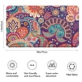 thumbnail image 3 of Multicolor Paisley and Floral Pattern Bathroom Rugs Mat,Non Slip Microfiber Bathroom Rug,Rubber Backing,Soft Bathroom Mats for Bathroom Floor,Tub and Shower,17x30in(43x75cm), 3 of 5