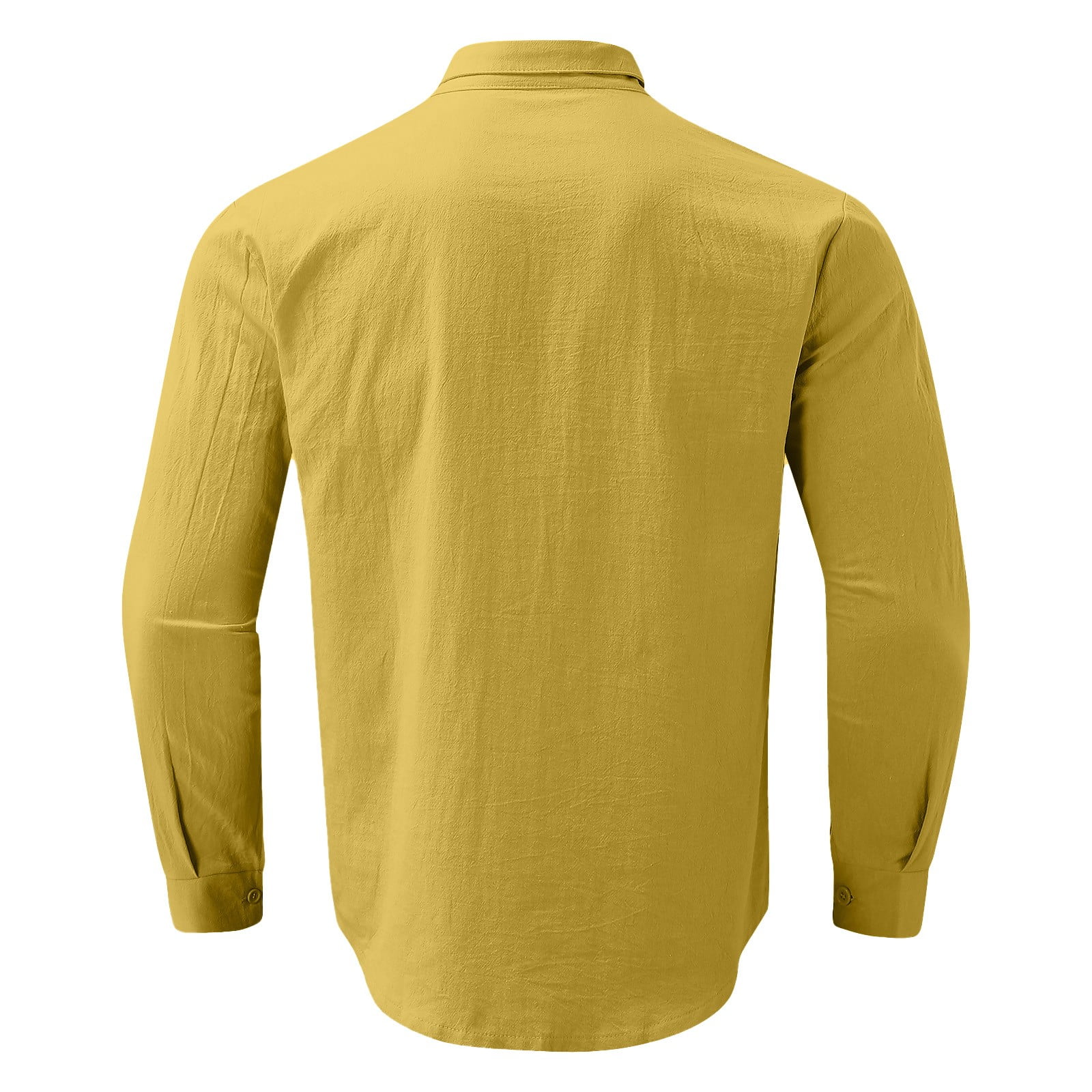 Casual Long-Sleeve Shirt by El General Yellow 44412 main image 1