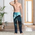 thumbnail image 2 of Honiee Undersea Shark for men - a sleek fusion of Straight Pajama Pants, versatile Lounge Pants, and cozy Sleepwear, all rolled into one-Large, 2 of 6