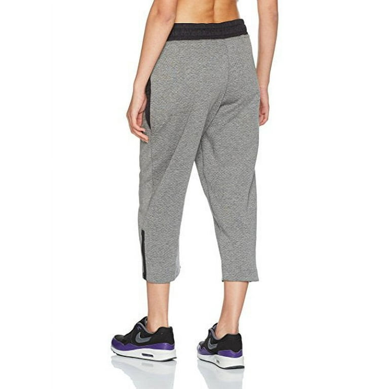 Nike Women s Sportswear Tech Pack Cropped Pants Carbon Heather Black Small Walmart