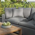 thumbnail image 4 of Modway Commix Causeuse de Mobilier de Patio Extérieur, Charbon, 4 of 10