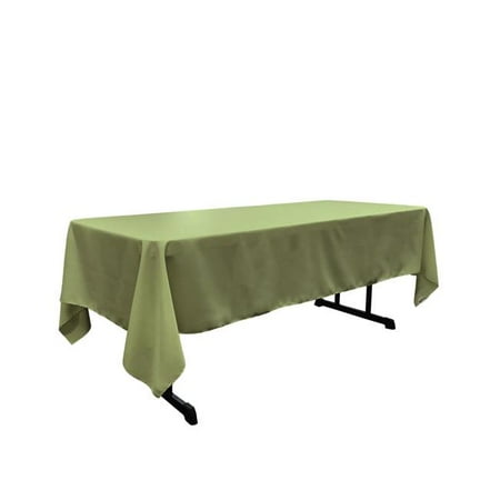 

TCpop60x108-SageDrkP39 Polyester Poplin Rectangular Tablecloth Dark Sage - 60 x 108 in.
