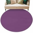 thumbnail image 2 of 7ft Round Rug, Non-Skid Rubber Backing Large Area Rugs - Living Room Bedroom Home Office, Indoor Floor Mat Carpets Washable Rug, 2 of 9