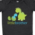 thumbnail image 4 of Inktastic Dinosaur Little Brother Green Boys Baby Bodysuit, 4 of 5