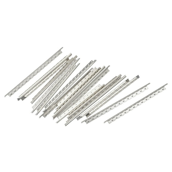 Uxcell Ukulele Fret Wire Fretboard 18 Fret 1.8mm Silver Tone for Fingerboard Fretwire Replacement, Pack of 18