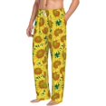 thumbnail image 5 of Cauagu Floral Sunflowers Mens Pajama Pants Sleep & Lounge Pants,PJ Bottoms with Pockets-X-Large, 5 of 7