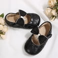 thumbnail image 6 of Rexoro Girls Mary Janes Shoes PU Bowknot Pearl Wedding Toddler Flats, 6 of 7