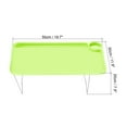 thumbnail image 2 of Unique Bargains Breakfast Tray Table with Folding Legs Laptop Snack Desk for Eating, Green, 2 of 5