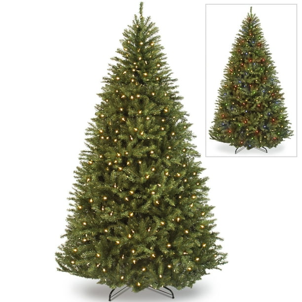 Best Choice Products 7 5ft Pre Lit Hinged Artificial Fir Christmas Tree W 700 Led Lights 7 Light Sequences Walmart Com Walmart Com