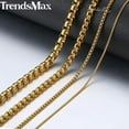 thumbnail image 6 of Wholesale Lots Gold Stainless Steel Box Chain Necklace Hot Sell High Quality, 6 of 8