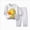 C11-Light Yellow, variant on Boys' Loose-Fit Pajama Set,Soft & Cute For Kids,Organic 6-12 Months 12-24 Months 2t 3t 4t 5t 6t 7t 8t 9t Children Light Yellow
