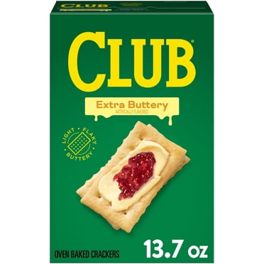 Club Extra Buttery Crackers, Lunch Snacks, 13.7 oz