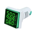 thumbnail image 1 of Three-Digit Display AC Current Voltage Frequency 3-in-1 Indicator 22mm Square Head LED Multi-Function Measuring Instrument Monitor AC60-500V 0-100A 20-75Hz, 1 of 8