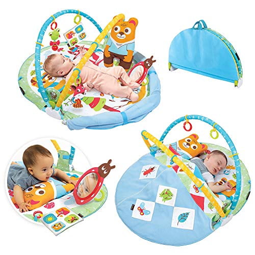 Yookidoo Play 'N' Nap Baby Activity Gym. Infant Play Mat with Foldable