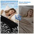 thumbnail image 2 of Black Boho Cooling Blanket,Lightweight Breathable Summer Throw Blanket with Double Sided Cold Effect,Retro Farmhouse Neutral Abstract Geometric Picnic Blankets Bed Sheet for Hot Sleepers 60"x80", 2 of 8