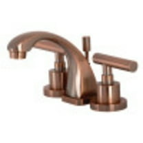 Kingston Brass KS494CMLAC Manhattan 8 in. Widespread Bathroom Faucet, Antique Copper