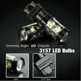 thumbnail image 3 of 3157 LED Backup Reverse Light Bulbs Kit 6000K Super Bright for Hummer H3 H3T, 3 of 10