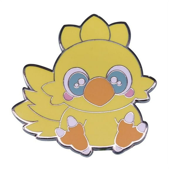 Anime Source Final Fantasy Series Chocobo Yellow Metal Pin Lapel Brooch Jewelry