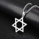 thumbnail image 2 of Trendy Mogan David Star Pendant Israel Jewish High Quality Alloy Chain Star Of David Necklace For Men Jewelry, 2 of 5