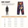 thumbnail image 3 of Disketp Colorful Wolf Head for Women's Pajama Pants - Ultra Soft Fleece Sleep and Lounge Pants (Size: S-3XL)-XX-Large, 3 of 6