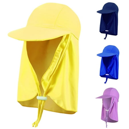 

Archer Kids Summer Wide Brim Outdoor Windproof Anti-UV Adjustable Ear Flap Cap Sun Hat