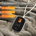 thumbnail image 2 of Electric Blanket Full Size, Soft Velvet to Warm Sherpa Heated Blankets with 0.5-12H Auto-Off and 10 Heating Levels, Overheat Protection, Fast Heating, ETL Certified, Machine Washable, 77" × 84", 2 of 6