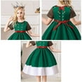 thumbnail image 2 of Girls Christmas Costume Holiday Dress Santa Claus Elf Printed Xmas Eve Party Outfits, 2 of 5