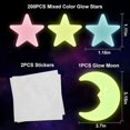 thumbnail image 2 of 200 pegatinas de pared de estrellas multicolores, 2 of 6