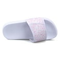 thumbnail image 3 of Girls Slide Sandals Summer Glitter Slider Bathroom Shower Beach Pool Shoes kids Casual Slipper, 3 of 5