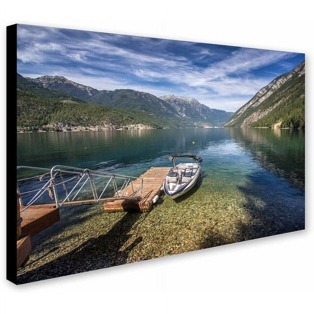 Trademark Fine Art "Lake" Canvas Art by Pierre Leclerc