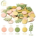 thumbnail image 3 of Grobro7 Colorful Round Leaf Confetti for Baby Shower Wedding Table Decor,300 Pieces, 3 of 6