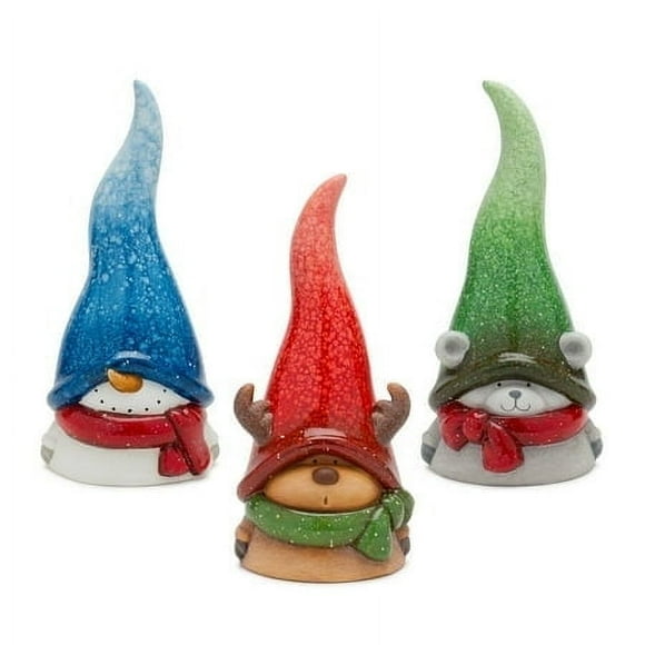 Snowman/Moose/Bear Figurine (Set Of 3)