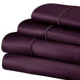 thumbnail image 2 of 1500 Thread Count Cotton Marrow Stitch Sheet Set, Full, Plum, 2 of 4