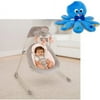 Ingenuity InLighten Cradling Swing, Piper with BONUS Octoplush Toy