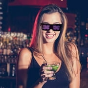 Walbest LED Glasses, Bluetooth APP Connected LED Display Smart Glasses (Editable Text) USB Rechargeable DIY Funky Eyeglasses for Party Club DJ Halloween Christmas