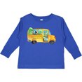 thumbnail image 3 of Inktastic Back to School Bus with Dinosaurs Boys or Girls Long Sleeve Toddler T-Shirt, 3 of 5
