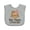 AC-Heather Grey, variant on Inktastic My Yaya Loves Me Owl Girls Grandchild Girls Baby Bib