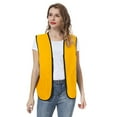 thumbnail image 3 of Toptie Supermarket Uniform Vest Zipper Volunteers Event Vest Unisex Waistcoat-Yellow-M, 3 of 9