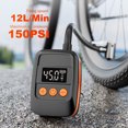 thumbnail image 3 of Mini Bomba Eléctrica para Bicicleta Inflador Neumáticos Aire 150 PSI 3 Modos, 3 of 9