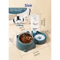 thumbnail image 2 of Elevated Dog and Cat Bowls Set, Tilted Food and Water Bowls with Stainless Steel Bowls and Water Dispenser for Cats and Dogs, Ergonomic Design for Easy Feeding, 2 of 8
