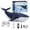 Blue, variant on Remote Control Whale Water Toys with Automatic Spray Function and Rechargeable Battery High Speed Swimming Pool RC Boat Gray