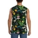 thumbnail image 4 of Fotbe Chamomile Men's Camiseta sin Mangas Estampada para Hombres, Playera Casual para Gimnasio, Entrenamiento, Playa-Small, 4 of 7