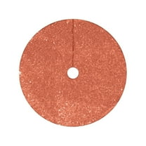 LanSuare Christmas Tree Skirt, 30Inch Sequin Xmas Tree Skirt, Glittering Christmas Tree Cover Skirt Mat for Holiday Christmas Tree Ornaments, Orange