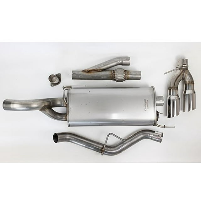 Kit de Système d'Échappement pour Ford F-150 Roush Performance Kovington 2021-2023 422264; Acier Inoxydable; avec Silencieux; Échappement Simple avec Double Sortie; Sortie Latérale